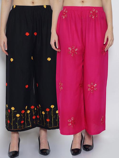 pack of 2 flared palazzo - 19124485 -  Standard Image - 0