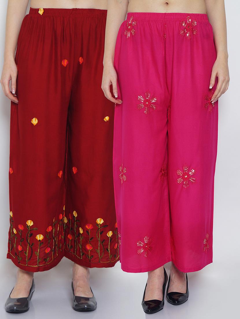 pack of 2 flared palazzo - 19124492 -  Zoom Image - 0