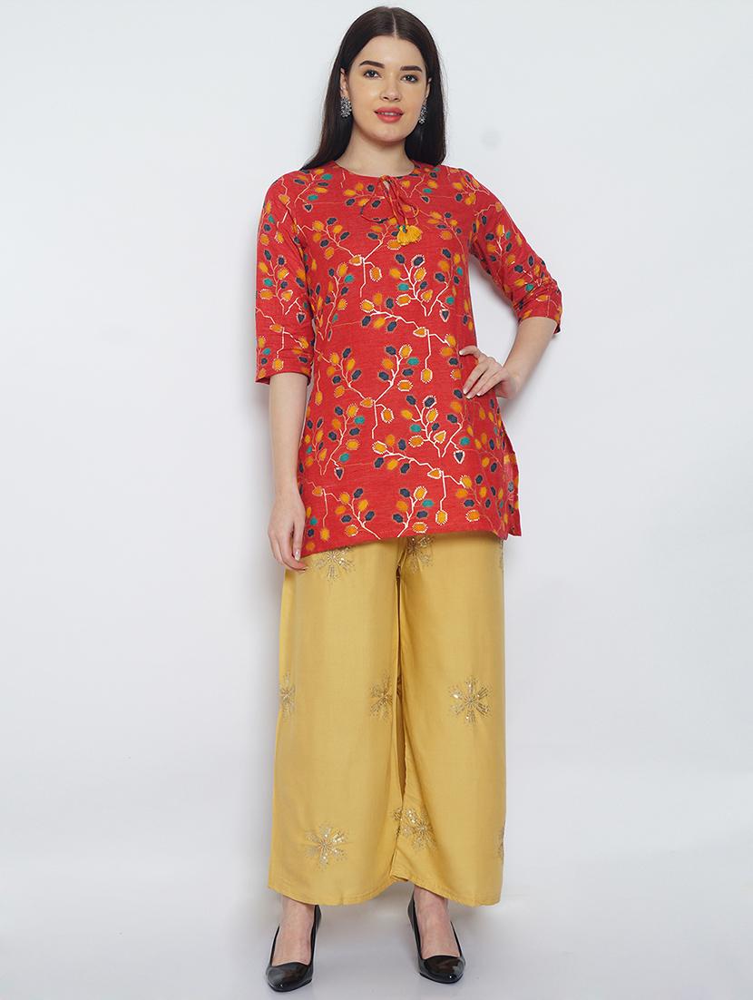 pack of 2 embroidered flared palazzo - 19124505 - Standard Image - 5