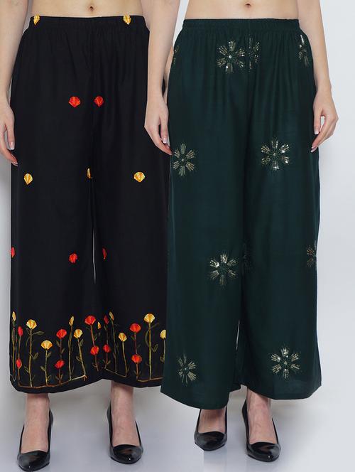 pack of 2 flared palazzo  - 19124515 -  Standard Image - 0
