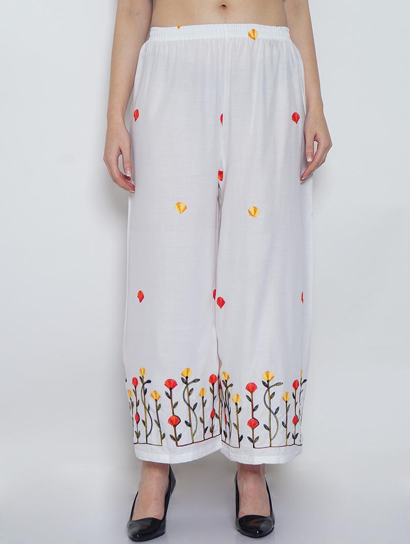 pack of 2 embroidered flared palazzo - 19124536 - Standard Image - 3