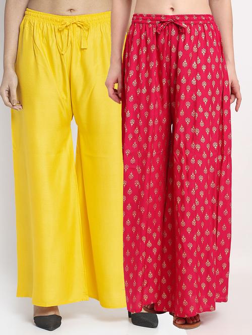 pack of 2 =flared palazzo - 19124598 -  Standard Image - 0