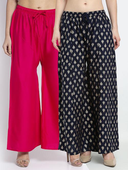 pack of 2 flared palazzo - 19124614 -  Standard Image - 0