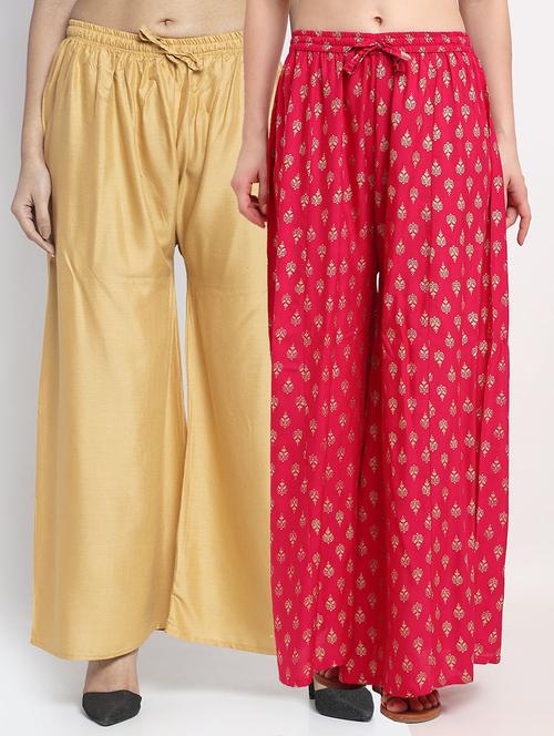 pack of 2 flared palazzo - 19124628 -  Standard Image - 0