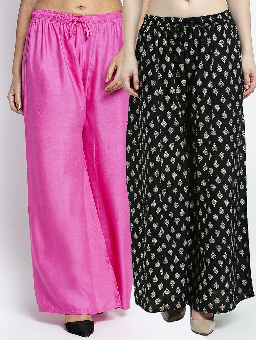 pack of 2 flared palazzo - 19124635 - Zoom Image - 0