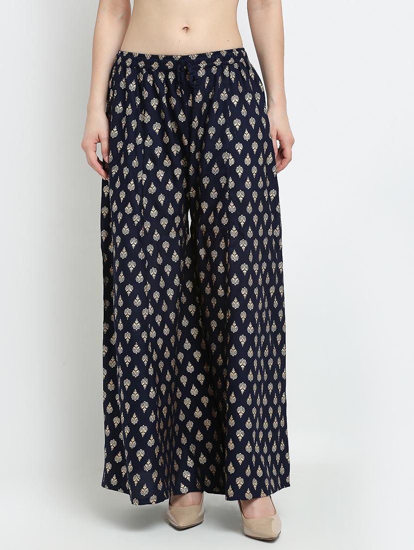 pack of 2 printed & solid palazzo - 19124644 - Standard Image - 3