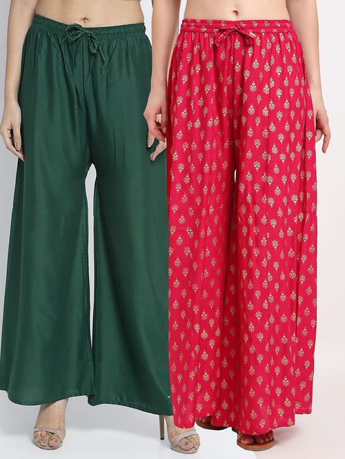 pack of 2 flared palazzo - 19124648 -  Standard Image - 0