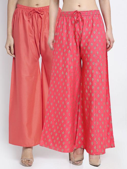 pack of 2 printed flared palazzo - 19124673 - Standard Image - 0