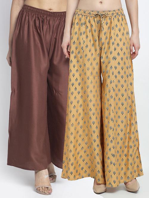 pack of 2 flared palazzo - 19124700 -  Standard Image - 0