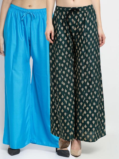 pack of 2 flared palazzo  - 19124711 -  Standard Image - 0