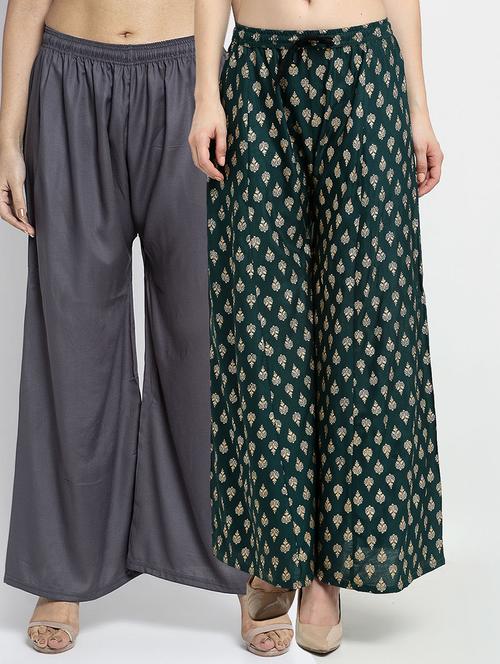 pack of 2 flared palazzo  - 19124731 -  Standard Image - 0