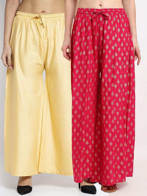 pack of 2 flared palazzo  - 19124748 -  Standard Image - 0
