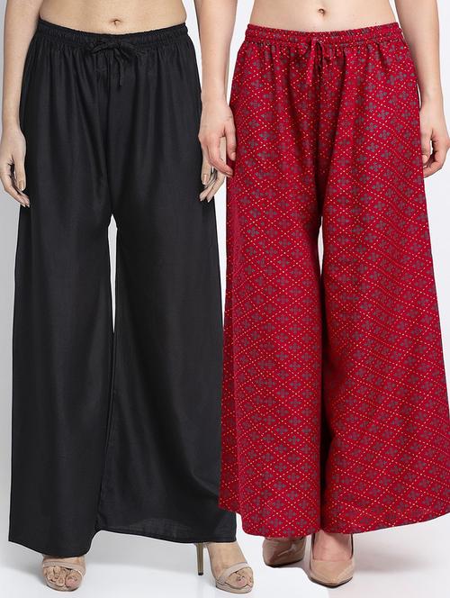 pack of 2 flared palazzo  - 19124782 -  Standard Image - 0