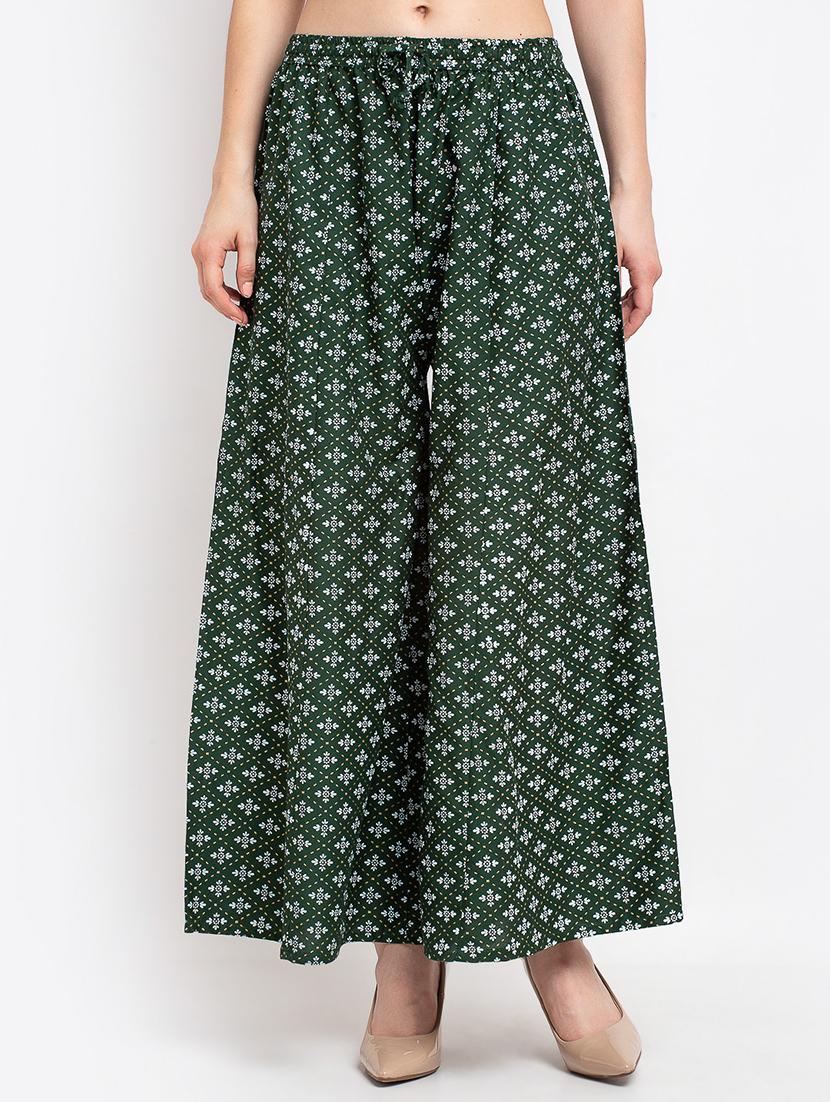 pack of 2 printed & solid palazzo - 19124791 - Standard Image - 3