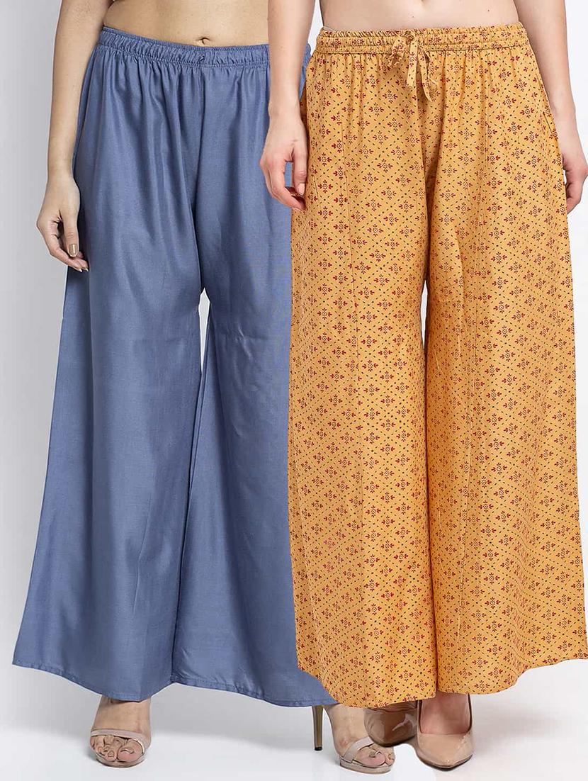 pack of 2 flared palazzo - 19124810 -  Zoom Image - 0