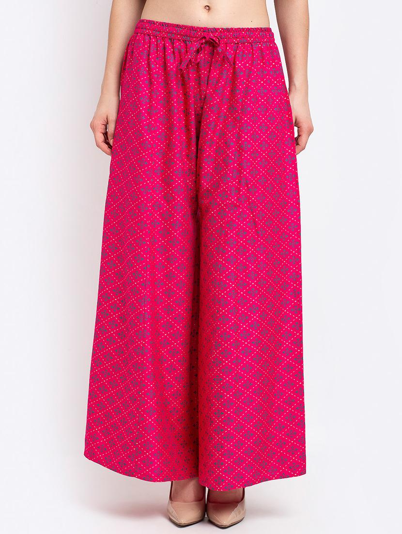 pack of 2 printed flared palazzo - 19124828 - Standard Image - 3