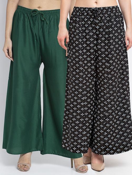 pack of 2 flared palazzo - 19124865 -  Standard Image - 0
