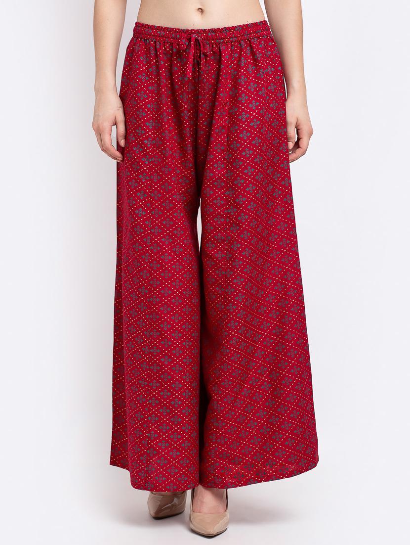 pack of 2 printed flared palazzo - 19124872 - Standard Image - 3