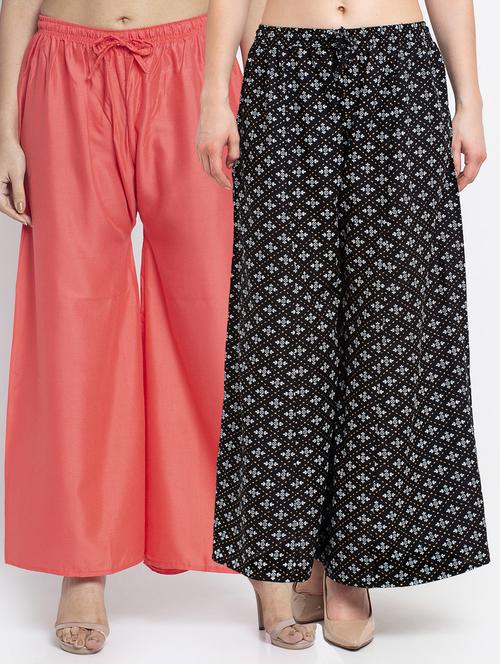 pack of 2 flared palazzos - 19124885 -  Standard Image - 0
