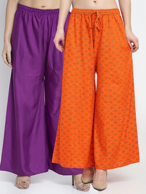 pack of 2 printed flared palazzo - 19124899 -  Standard Image - 0