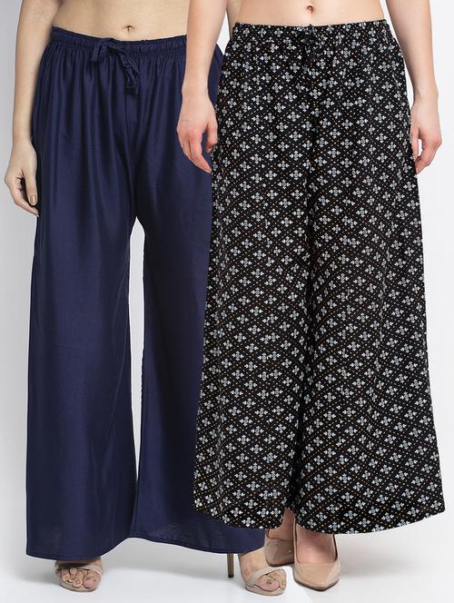 pack of 2 flared palazzos - 19124905 -  Standard Image - 0