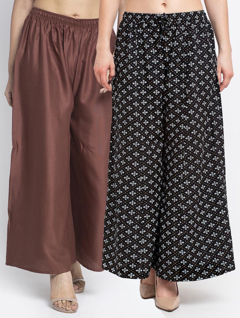 pack of 2 flared palazzos - 19124915 -  Zoom Image - 0