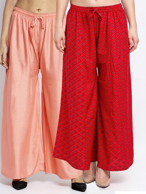 pack of 2 flared palazzo - 19124937 -  Standard Image - 0