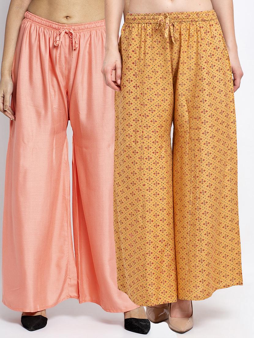 pack of 2 flared palazzos - 19124940 -  Zoom Image - 0