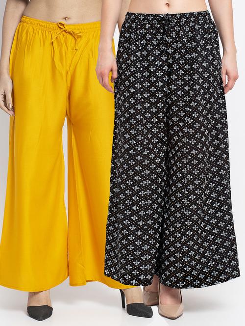 pack of 2 flared palazzos - 19124955 -  Standard Image - 0