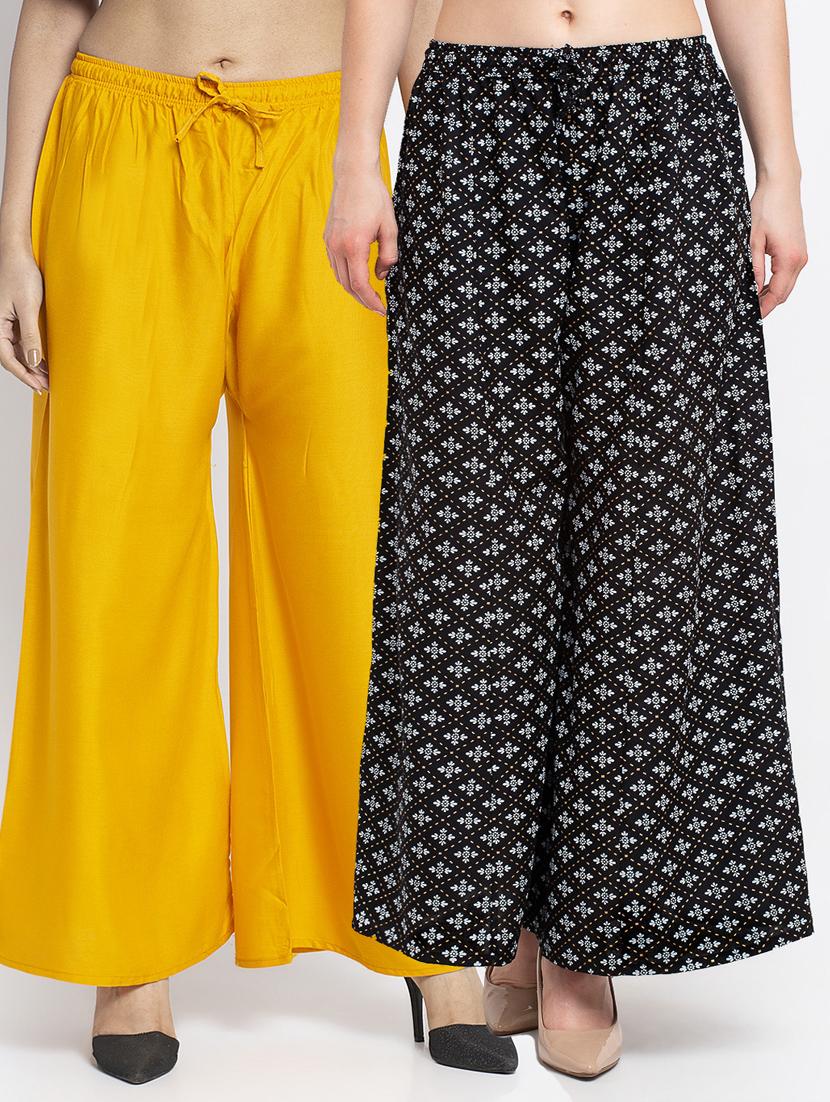 pack of 2 flared palazzos - 19124955 -  Zoom Image - 0