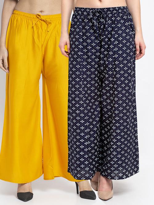 pack of 2 flared palazzos - 19124964 -  Standard Image - 0