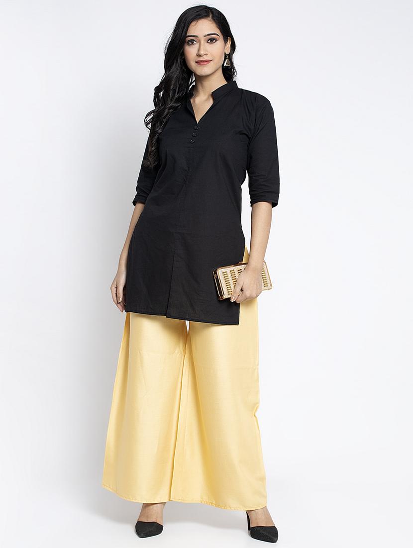 pack of 2 printed & solid palazzo - 19124965 - Standard Image - 5