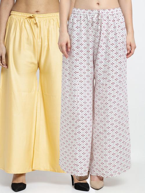 pack of 2 flared palazzo - 19124966 -  Standard Image - 0