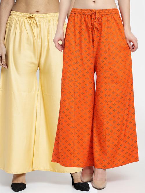 pack of 2 flared palazzos - 19124969 -  Standard Image - 0