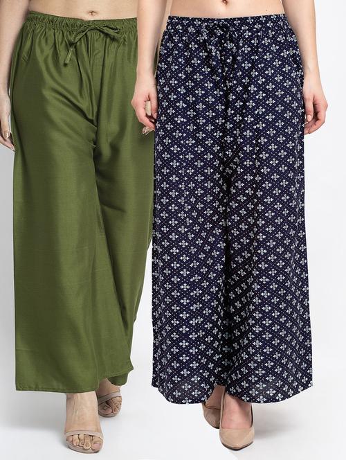 pack of 2 flared palazzos - 19124984 -  Standard Image - 0