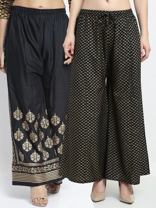 pack of 2 flared palazzos - 19124995 -  Standard Image - 0