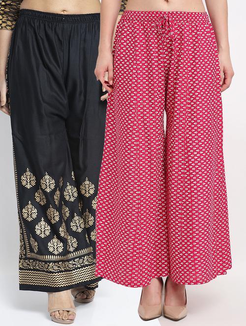 pack of 2 flared palazzos - 19124998 -  Standard Image - 0