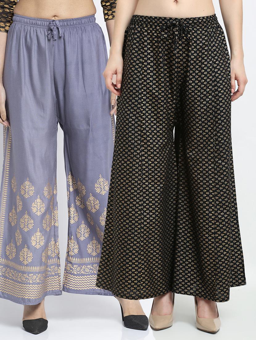 pack of 2 flared palazzos - 19125022 -  Zoom Image - 0