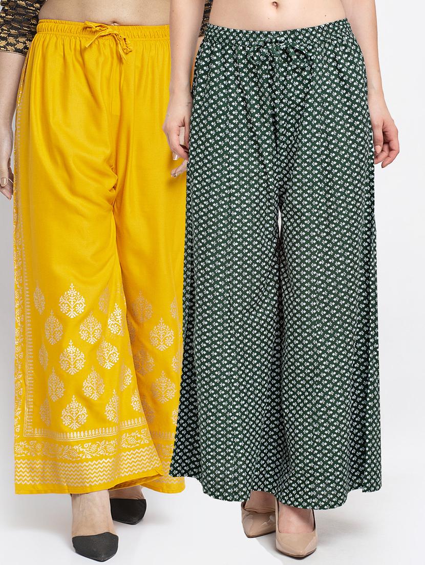 pack of 2 flared palazzos - 19125037 -  Zoom Image - 0