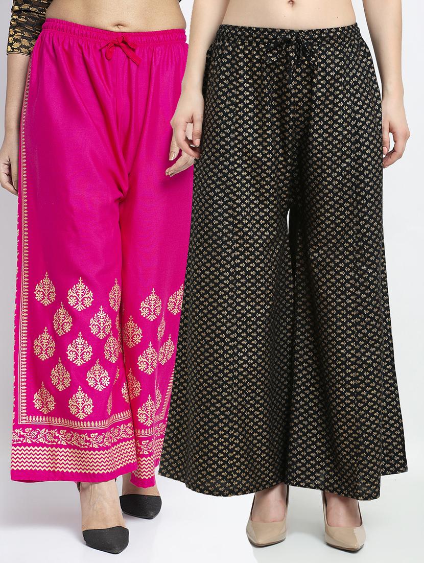 pack of 2 flared palazzos - 19125040 -  Zoom Image - 0