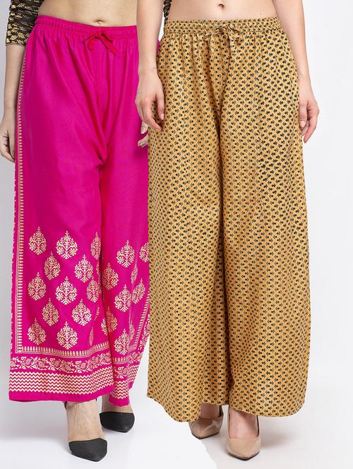 pack of 2 flared palazzos - 19125045 -  Standard Image - 0