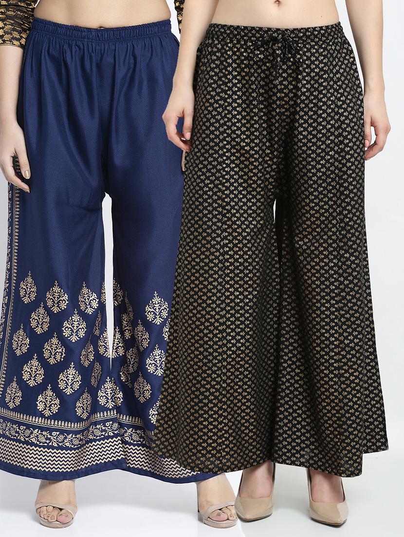 pack of 2 flared palazzos - 19125058 -  Zoom Image - 0