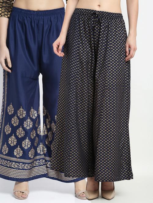 pack of 2 flared palazzos - 19125066 -  Standard Image - 0