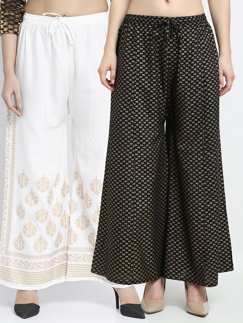 pack of 2 flared palazzos - 19125067 -  Zoom Image - 0