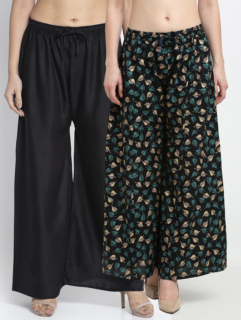 pack of 2 flared palazzos - 19125076 -  Zoom Image - 0
