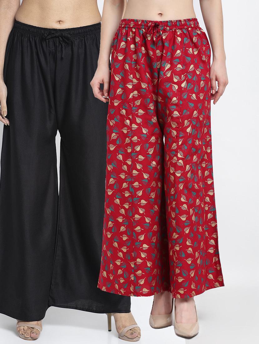 pack of 2 flared palazzos - 19125083 - Zoom Image - 0