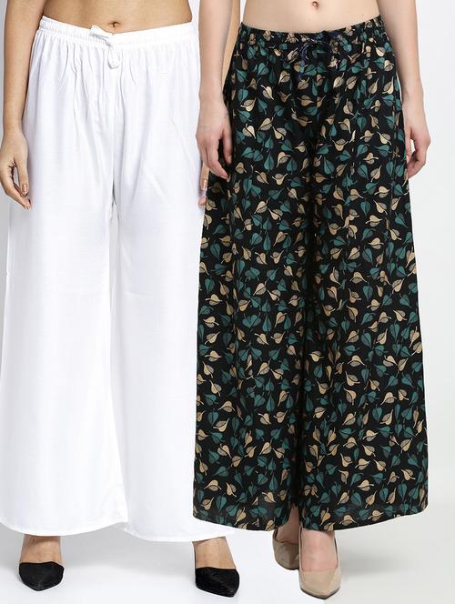 pack of 2 flared palazzos - 19125086 -  Standard Image - 0