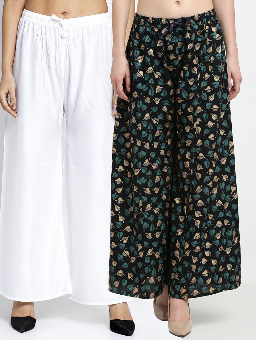 pack of 2 flared palazzos - 19125086 -  Zoom Image - 0