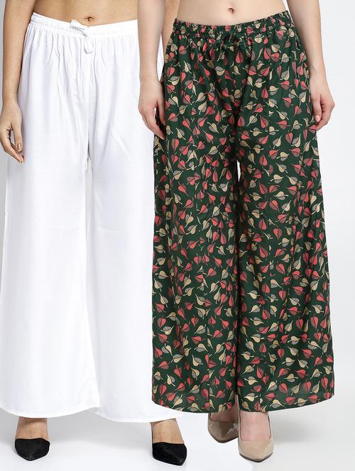 pack of 2 flared palazzos - 19125092 -  Standard Image - 0