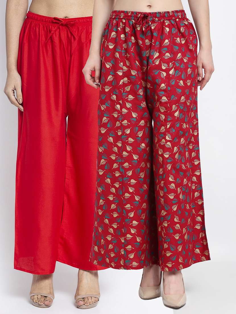 pack of 2 flared palazzos